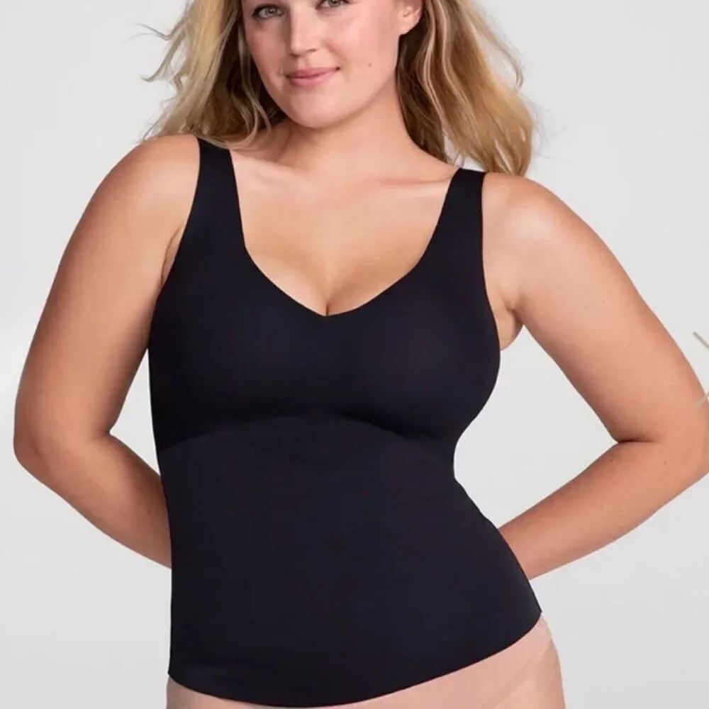 Honeylove Black 2X Liftwear Tank Removable Pads
